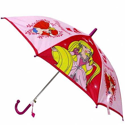 Детский зонт Принцессы - 45см - со свистком 